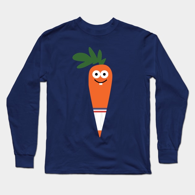 CARROT IN UNDERWEAR Long Sleeve T-Shirt by toddgoldmanart